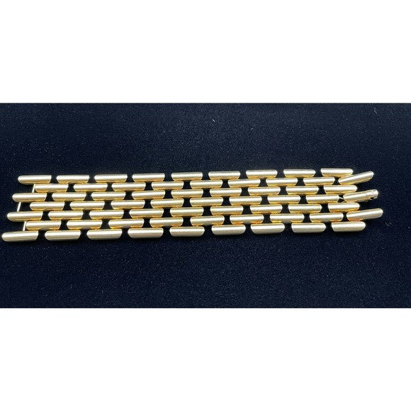 Vintage 1940's Linear Link 14k Gold Bracelet 80+ G - Picture 6 of 12